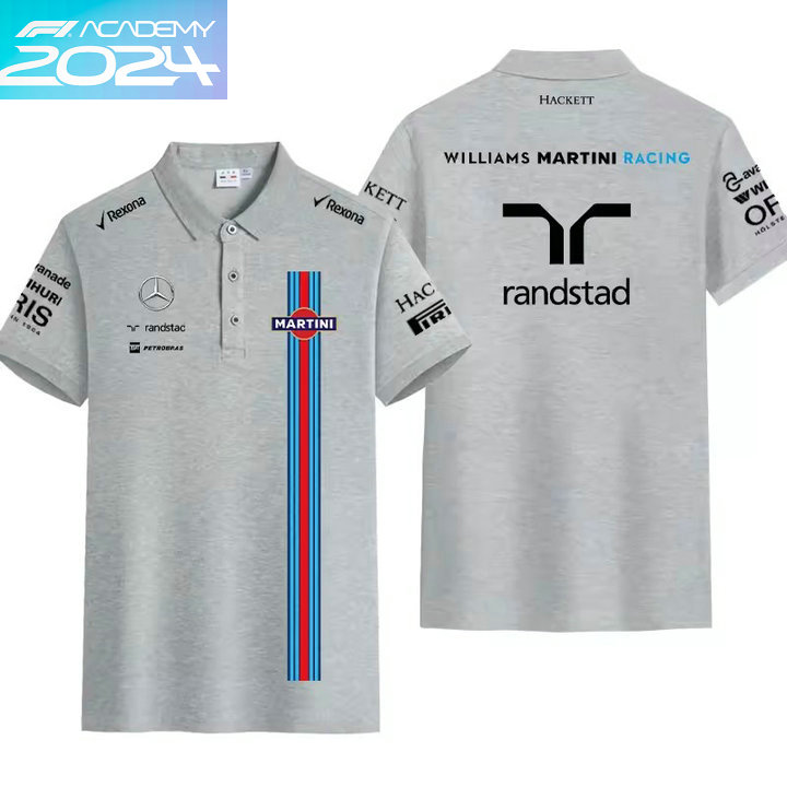 2024 Polo Williams Martini Racing Coton Slim Fit Manche Courte Homme